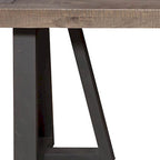 Panca da pranzo in legno massello anticato naturale e nero, 2-3 persone, 190,5 cm