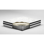 Set materasso ibrido 2 pezzi da 10 pollici e base regolabile in bianco e nero (1-2 persone)