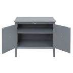 Armadio contenitore a 2 ante grigio / bianco sporco / nero – Stile vintage, utente singolo
