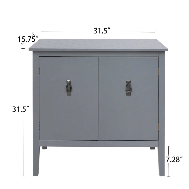 Armadio contenitore a 2 ante grigio / bianco sporco / nero – Stile vintage, utente singolo