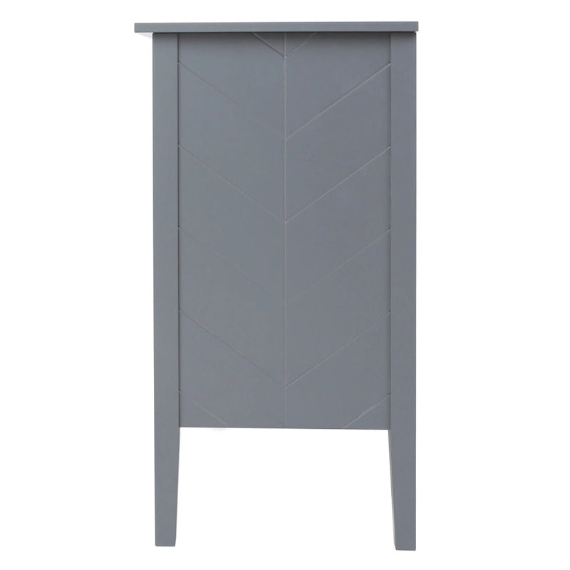Armadio contenitore a 2 ante grigio / bianco sporco / nero – Stile vintage, utente singolo