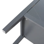 Armadio contenitore a 2 ante grigio / bianco sporco / nero – Stile vintage, utente singolo