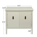 Armadio contenitore a 2 ante grigio / bianco sporco / nero – Stile vintage, utente singolo