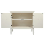 Armadio contenitore a 2 ante grigio / bianco sporco / nero – Stile vintage, utente singolo