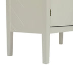 Armadio contenitore a 2 ante grigio / bianco sporco / nero – Stile vintage, utente singolo