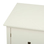 Armadio contenitore a 2 ante grigio / bianco sporco / nero – Stile vintage, utente singolo