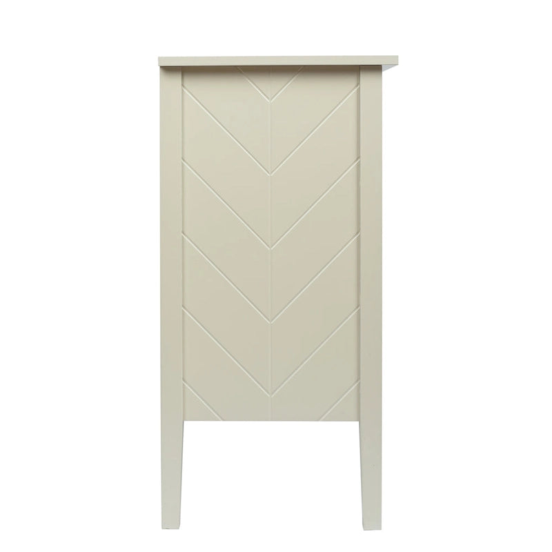 Armadio contenitore a 2 ante grigio / bianco sporco / nero – Stile vintage, utente singolo