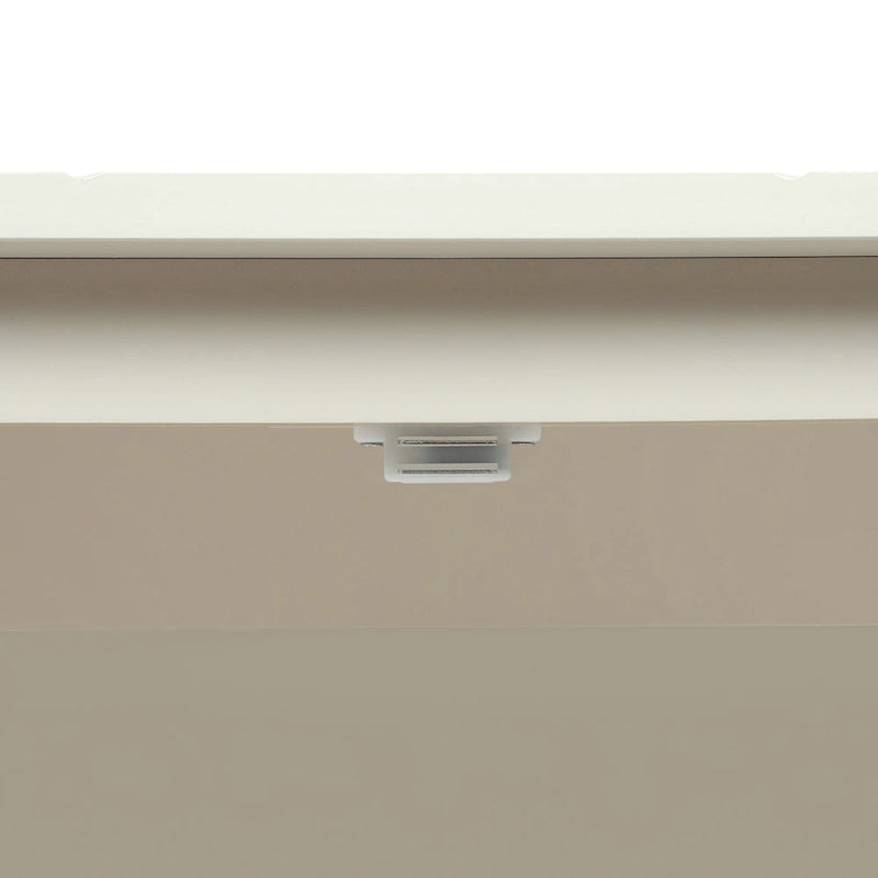 Armadio contenitore a 2 ante grigio / bianco sporco / nero – Stile vintage, utente singolo