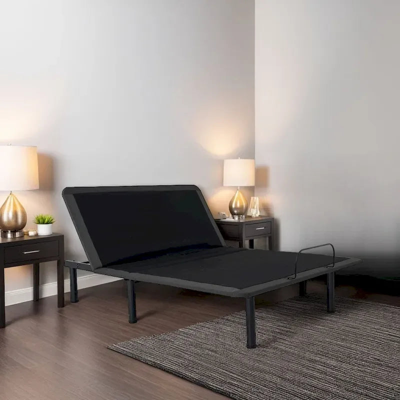 Telaio letto regolabile in acciaio grigio, 1-2 persone (Singolo/Queen/King)