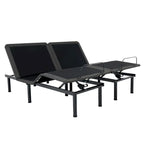 Telaio letto regolabile in acciaio grigio, 1-2 persone (Singolo/Queen/King)