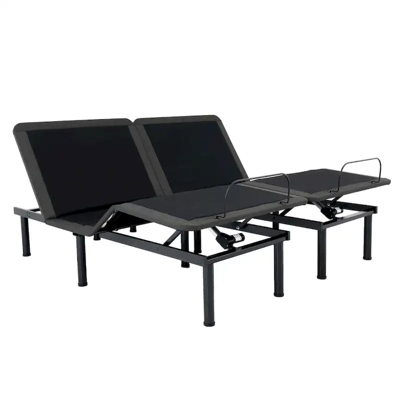 Telaio letto regolabile in acciaio grigio, 1-2 persone (Singolo/Queen/King)