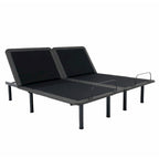 Telaio letto regolabile in acciaio grigio, 1-2 persone (Singolo/Queen/King)