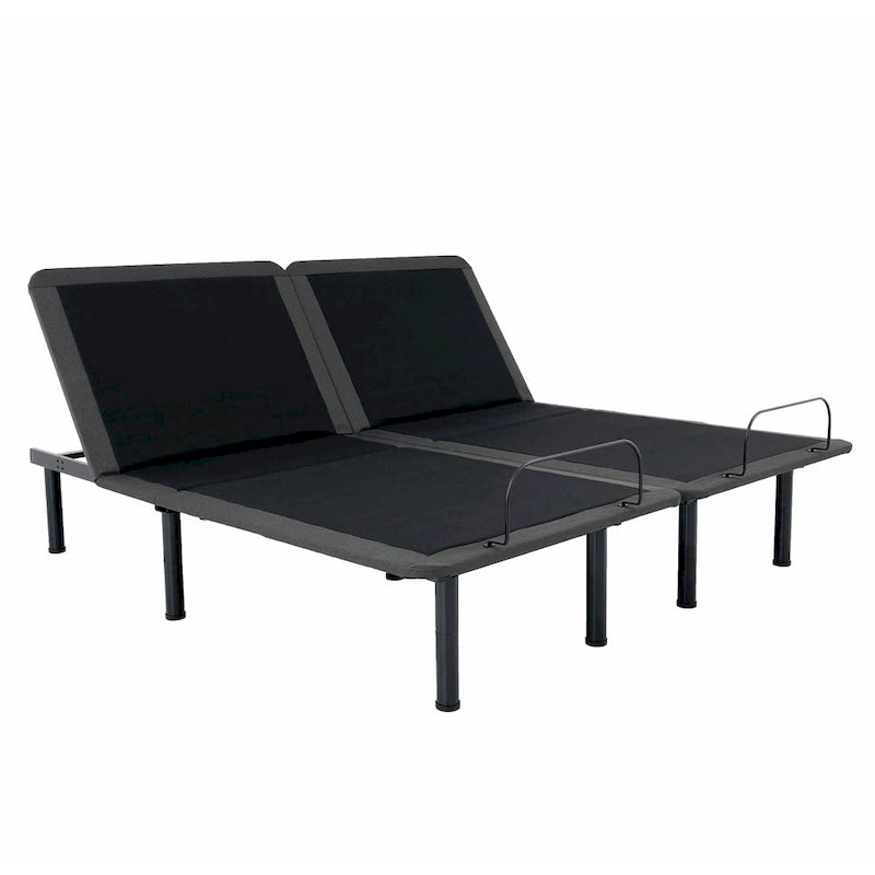 Telaio letto regolabile in acciaio grigio, 1-2 persone (Singolo/Queen/King)