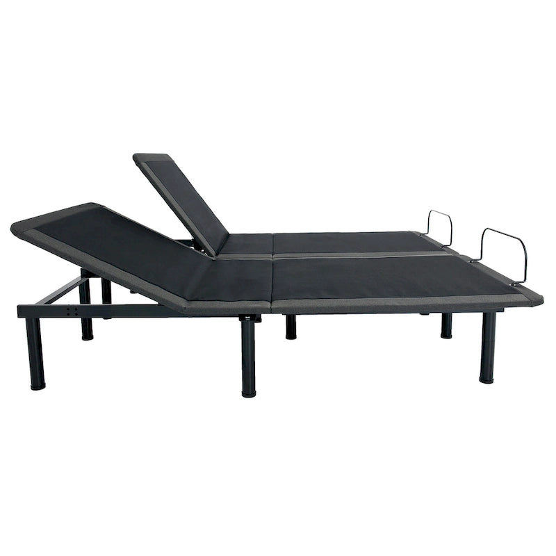 Telaio letto regolabile in acciaio grigio, 1-2 persone (Singolo/Queen/King)