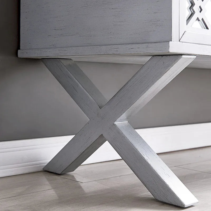 Panca Contenitore X-Base Sollevabile con Finitura a Foglia Argento a Specchio con Filigrana a Diamante, 1 Posto