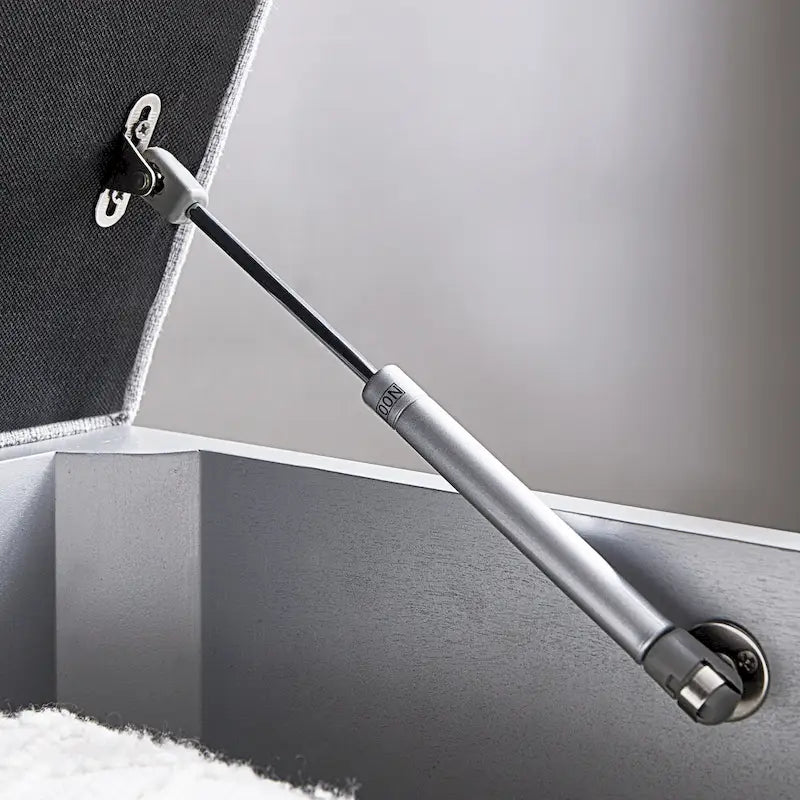 Panca Contenitore X-Base Sollevabile con Finitura a Foglia Argento a Specchio con Filigrana a Diamante, 1 Posto