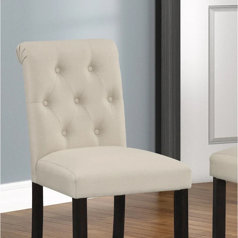 Sgabello da bar imbottito con gambe in legno, colore tortora/blu/grigio, set da 2