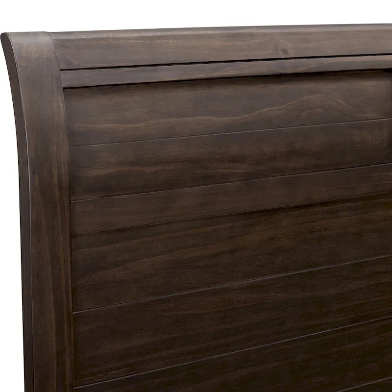 Letto in noce con pannelli, stile tradizionale, per 1-2 persone (Queen/King/California King)