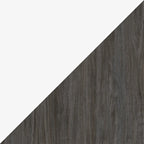 Mobile contenitore alto Bark grigio/bianco con scrivania pieghevole, 1 persona