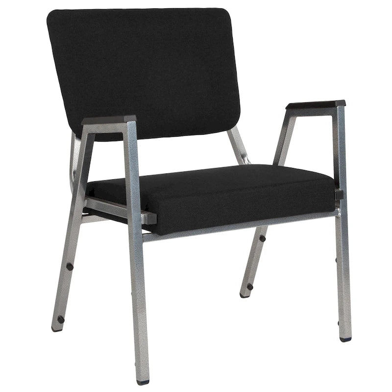 Sedia da ricevimento bariatrica impilabile Nera / Bordeaux / Marrone / Grigia – Tessuto e vinile, 1 persona, 680 kg