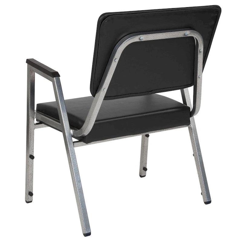 Sedia da ricevimento bariatrica impilabile Nera / Bordeaux / Marrone / Grigia – Tessuto e vinile, 1 persona, 680 kg