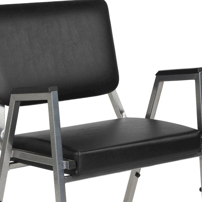 Sedia da ricevimento bariatrica impilabile Nera / Bordeaux / Marrone / Grigia – Tessuto e vinile, 1 persona, 680 kg