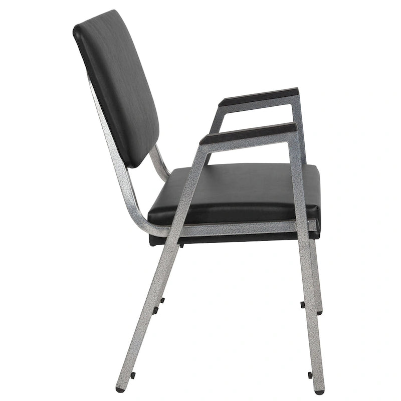 Sedia da ricevimento bariatrica impilabile Nera / Bordeaux / Marrone / Grigia – Tessuto e vinile, 1 persona, 680 kg