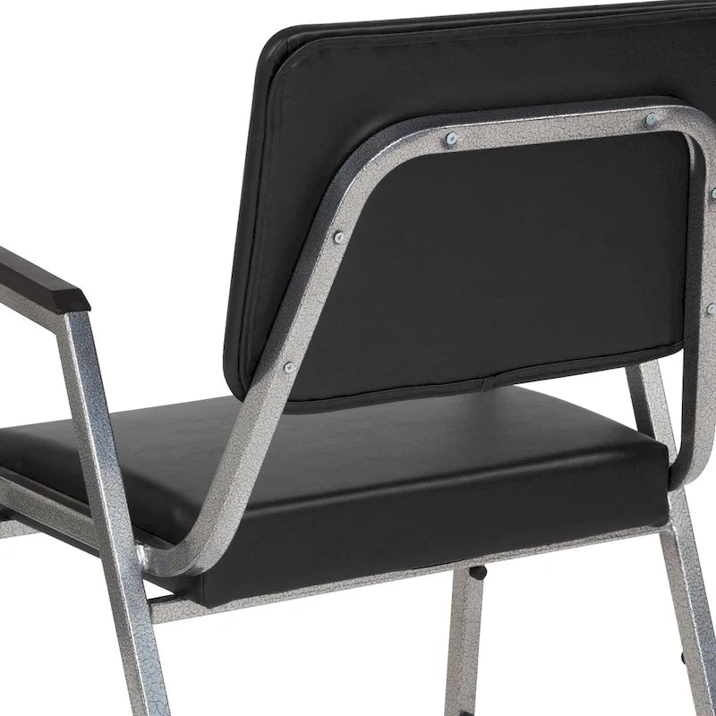 Sedia da ricevimento bariatrica impilabile Nera / Bordeaux / Marrone / Grigia – Tessuto e vinile, 1 persona, 680 kg