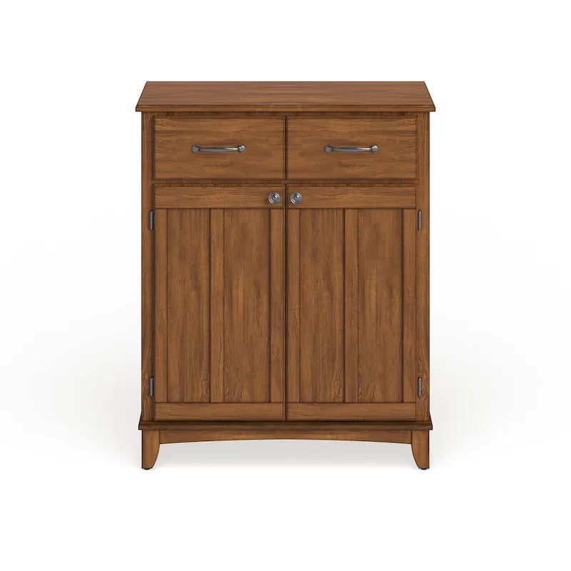 Credenza a buffet in rovere con 2 cassetti e ante – Singola