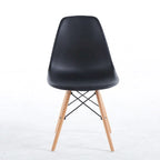 Set da pranzo rotondo bianco/nero, 5 pezzi per 4 persone