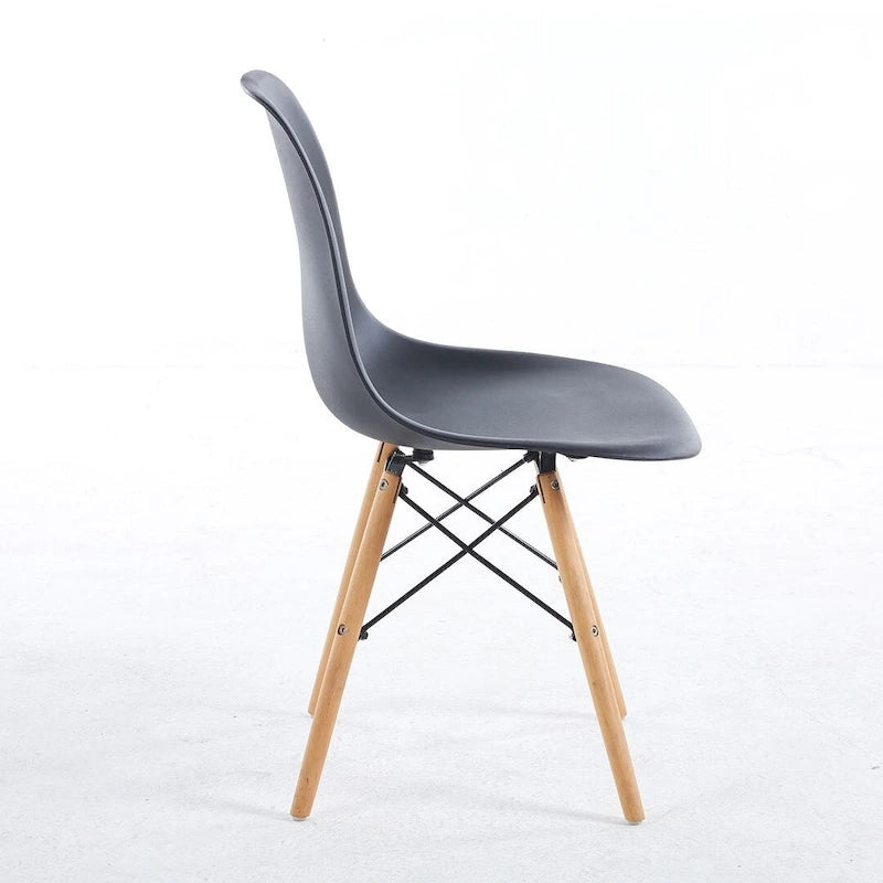 Set da pranzo rotondo bianco/nero, 5 pezzi per 4 persone