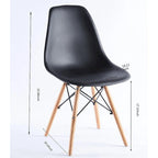 Set da pranzo rotondo bianco/nero, 5 pezzi per 4 persone