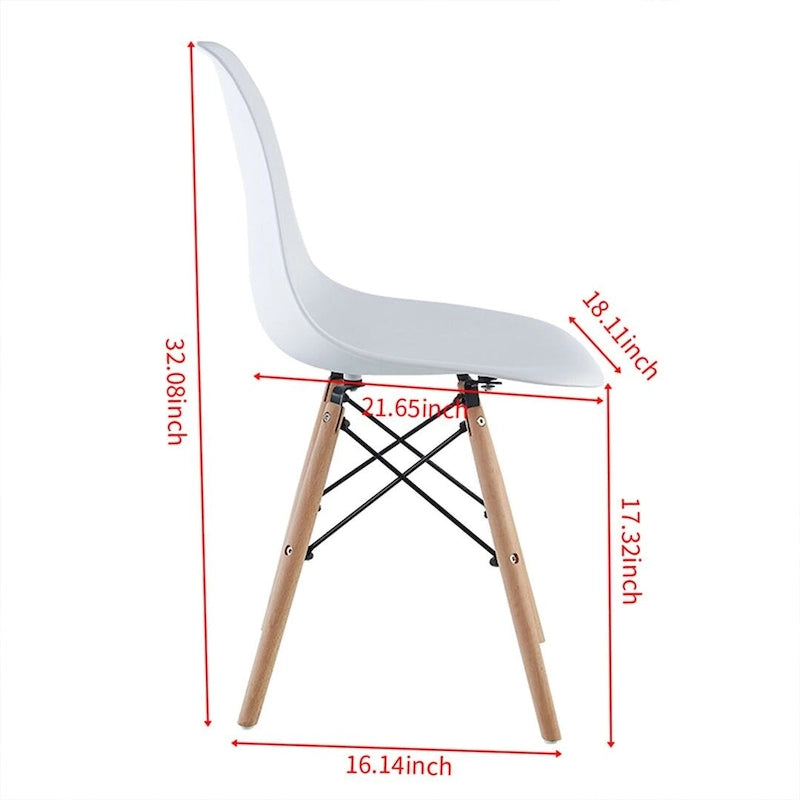 Set da pranzo rotondo bianco/nero, 5 pezzi per 4 persone