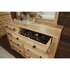 Noce Americano Naturale / Contemporaneo / Set Camera da Letto King (5 pezzi, per 2 persone)
