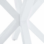 Tavolo da pranzo rotondo con base a piedistallo, in marrone/nero/bianco/marmo bianco, per 4-6 persone, stile metà secolo