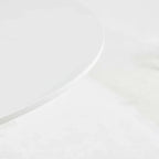 Tavolo da pranzo rotondo con base a piedistallo, in marrone/nero/bianco/marmo bianco, per 4-6 persone, stile metà secolo