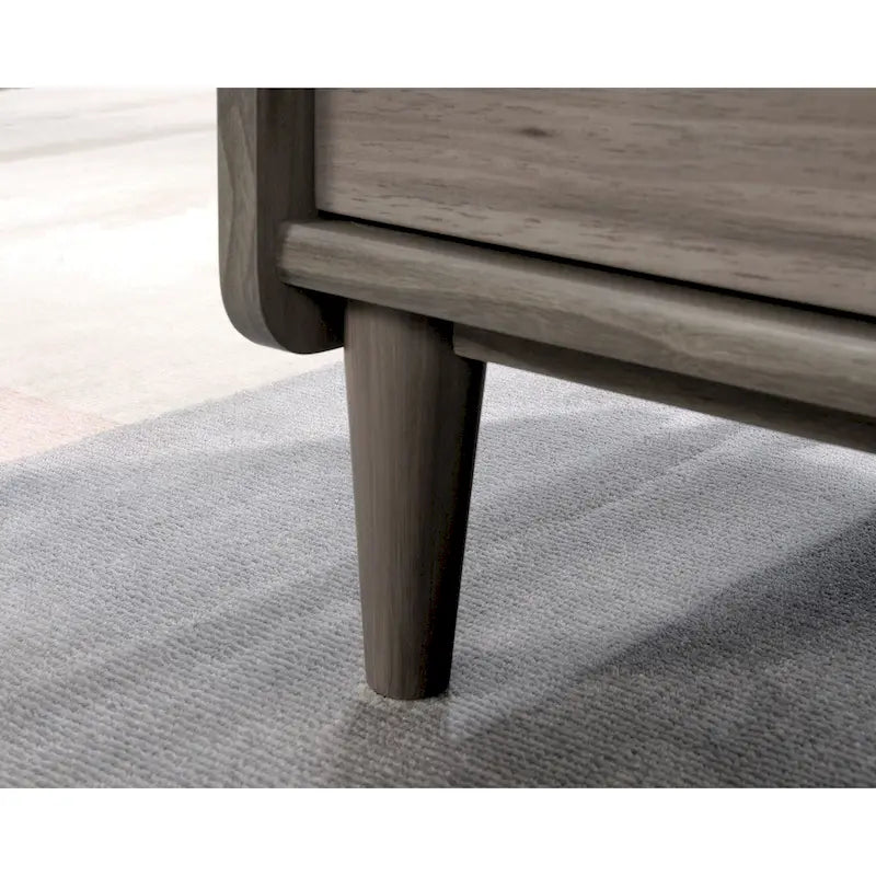 Credenza porta TV a 2 ante con spazio di archiviazione | Jet Acacia / Acero Naturale | Adatta a 1 TV fino a 46"