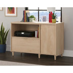Credenza porta TV a 2 ante con spazio di archiviazione | Jet Acacia / Acero Naturale | Adatta a 1 TV fino a 46"