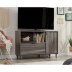 Credenza porta TV a 2 ante con spazio di archiviazione | Jet Acacia / Acero Naturale | Adatta a 1 TV fino a 46"