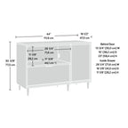 Credenza porta TV a 2 ante con spazio di archiviazione | Jet Acacia / Acero Naturale | Adatta a 1 TV fino a 46"