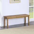Panca da pranzo in legno Chevron naturale/grigio, 1–2 posti, 112 cm