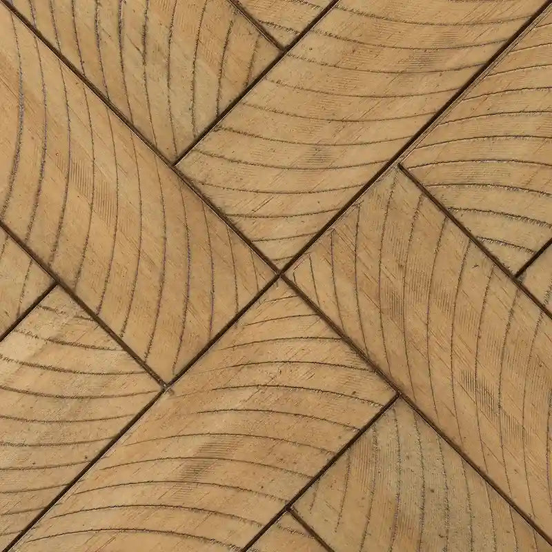Panca da pranzo in legno Chevron naturale/grigio, 1–2 posti, 112 cm
