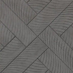 Panca da pranzo in legno Chevron naturale/grigio, 1–2 posti, 112 cm