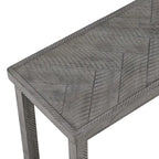 Panca da pranzo in legno Chevron naturale/grigio, 1–2 posti, 112 cm