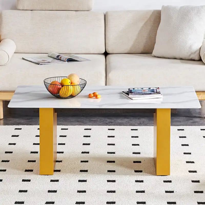 Tavolo con piano in vetro temperato color argento/oro e base a colonna in MDF, 4-6 posti a sedere, stile minimalista