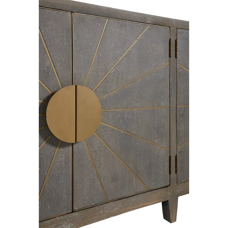 Credenza Grigio Freddo Sun Ray, Mobile Contenitore a 2 Ante