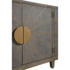 Credenza Grigio Freddo Sun Ray, Mobile Contenitore a 2 Ante