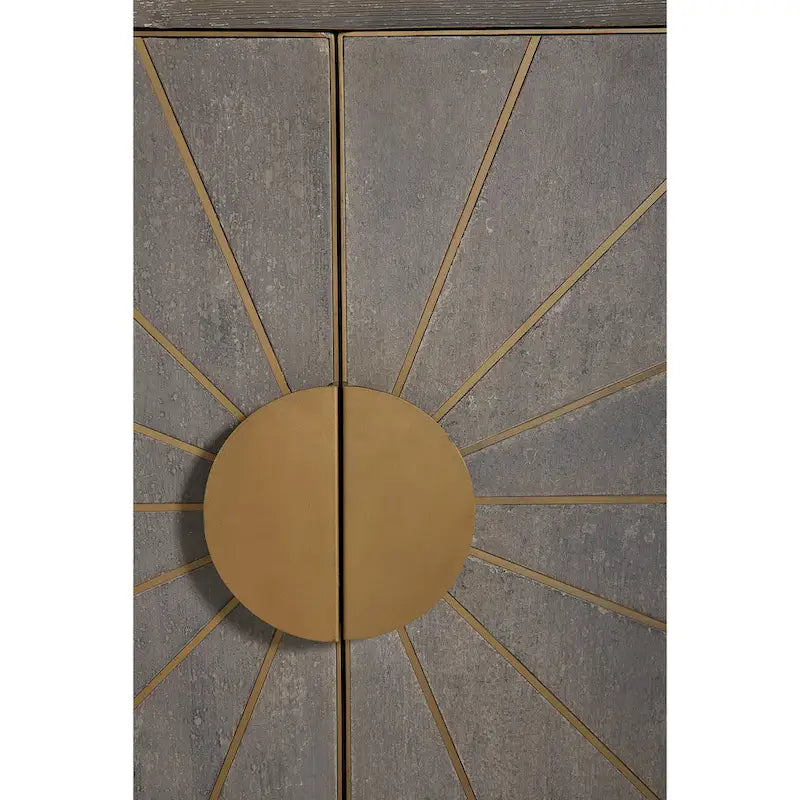 Credenza Grigio Freddo Sun Ray, Mobile Contenitore a 2 Ante